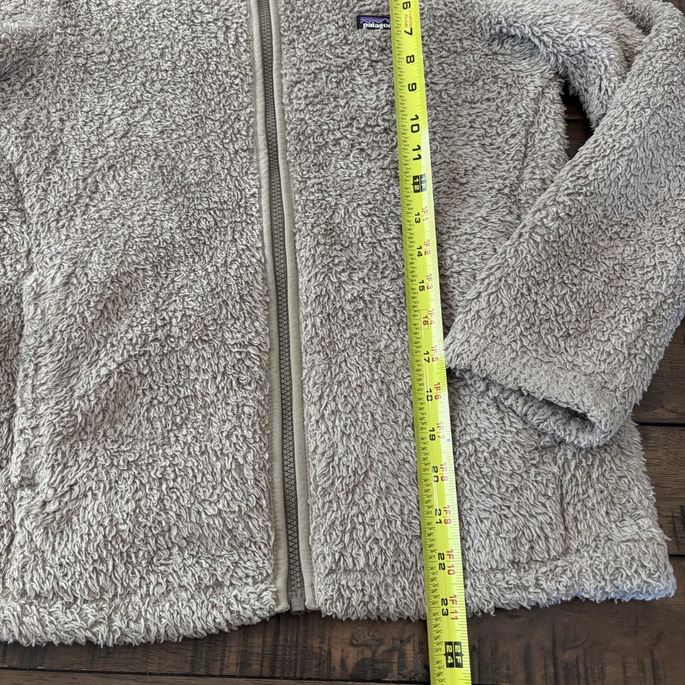 Patagonia Los Gatos Jacket Kids Girls Size XL 14 Brown Full Zip Hoodie Sherp - Picture 13 of 14